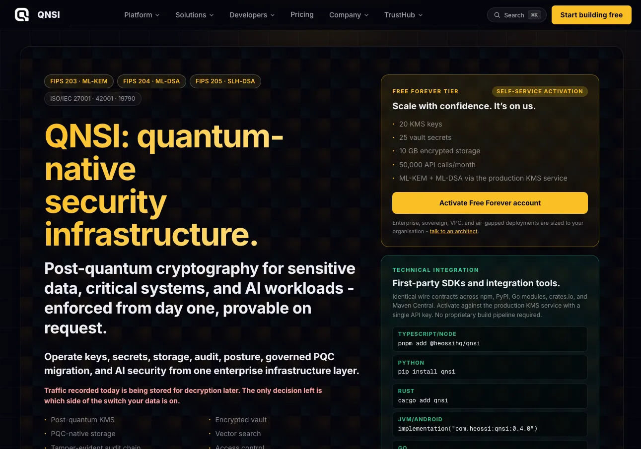 QNSI product surface